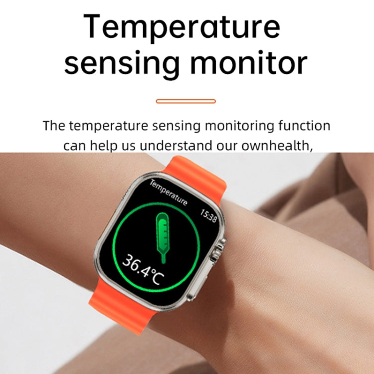 WS-E9 Ultra 2.2 inch IP67 Waterproof Silicone Band Smart Watch, Support Heart Rate / NFC(Black) - Smart Watches by PMC TechLife | Online Shopping South Africa | PMC TechLife | Buy Now Pay Later Mobicred