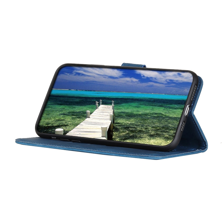 For iPhone 15 Plus KHAZNEH Retro Texture Leather Phone Case(Blue) - iPhone 15 Plus Cases by PMC TechLife | Online Shopping South Africa | PMC TechLife | Buy Now Pay Later Mobicred