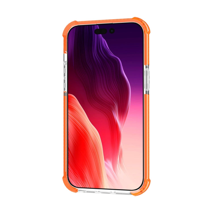 For iPhone 15 Pro Four-corner Shockproof TPU + Acrylic Phone Case(Orange) - iPhone 15 Pro Cases by PMC TechLife | Online Shopping South Africa | PMC TechLife