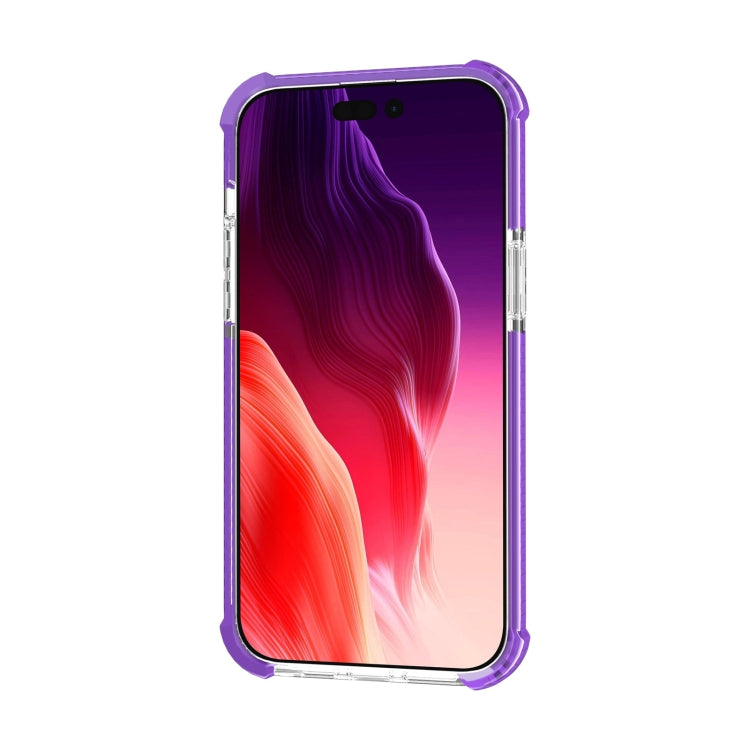 For iPhone 15 Plus Four-corner Shockproof TPU + Acrylic Phone Case(Purple) - iPhone 15 Plus Cases by PMC Jewellery | Online Shopping South Africa | PMC Jewellery