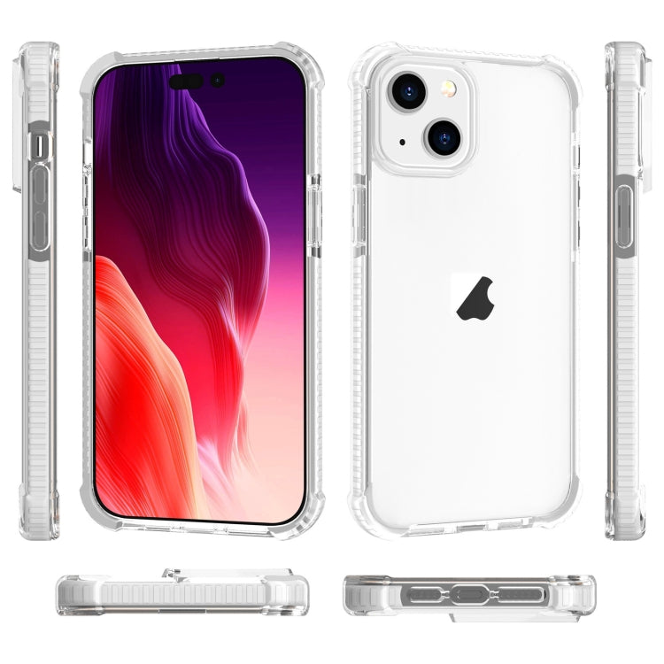 For iPhone 15 Plus Four-corner Shockproof TPU + Acrylic Phone Case(Transparent) - iPhone 15 Plus Cases by PMC Jewellery | Online Shopping South Africa | PMC Jewellery