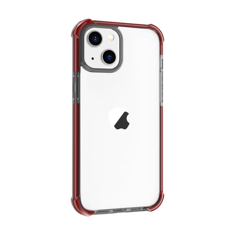 For iPhone 15 Four-corner Shockproof TPU + Acrylic Phone Case(Brown) - iPhone 15 Cases by PMC TechLife | Online Shopping South Africa | PMC TechLife