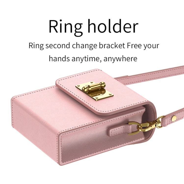For Samsung Galaxy Z Flip5 GKK Plain Weave Mini Backpack Slim Phone Case with Ring(Purple) - free shipping - PMC TechLife - Order now!