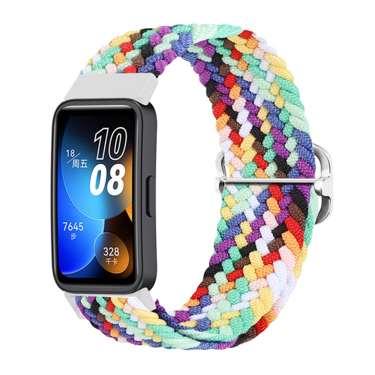 For Huawei Band 8 Nylon Braided Buckle Watch Band(Colorful) - Watch Bands by PMC Jewellery | Online Shopping South Africa | PMC Jewellery