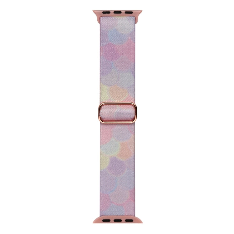 For Apple Watch Ultra 49mm Painted Pattern Nylon Replacement Watch Band(Symphony Bubbles) - Watch Bands by PMC TechLife | Online Shopping South Africa | PMC TechLife