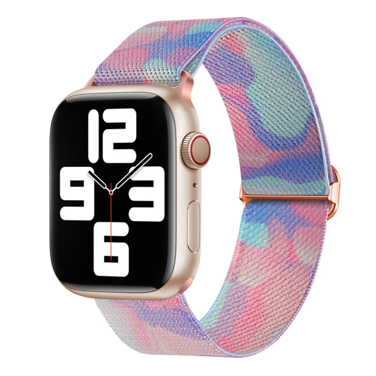 For Apple Watch 4 40mm Painted Pattern Nylon Replacement Watch Band(Water Fluid) - Watch Bands by PMC TechLife | Online Shopping South Africa | PMC TechLife