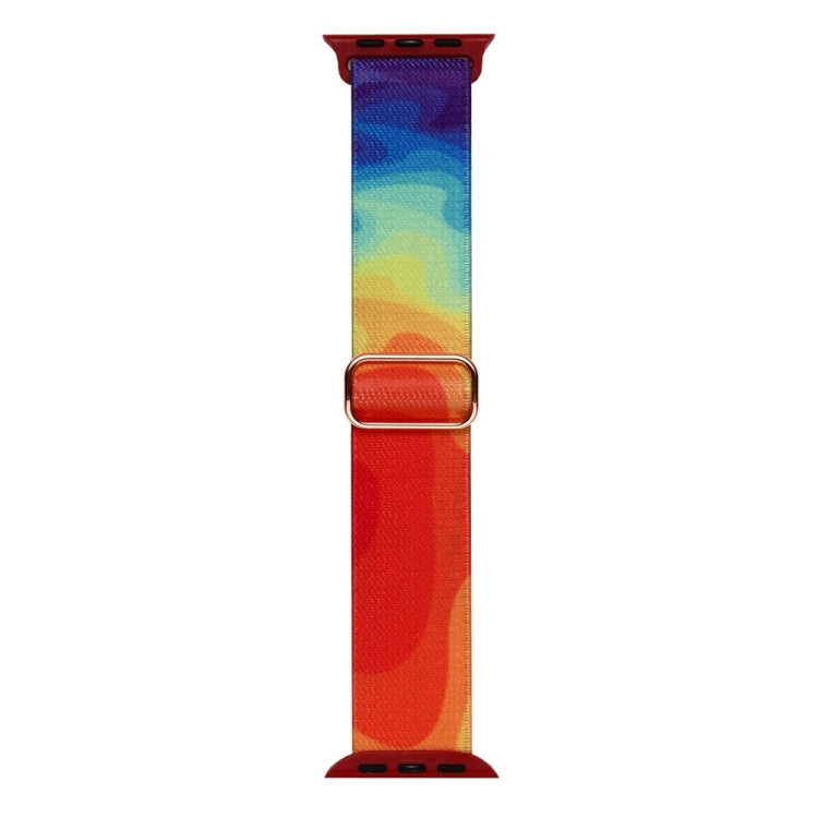 For Apple Watch SE 2023 44mm Painted Pattern Nylon Replacement Watch Band(Liquid Colorful) - free shipping - PMC TechLife - Order now!