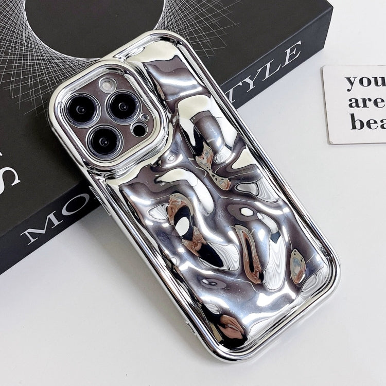 For iPhone 14 Electroplating Meteorite Texture TPU Phone Case(Silver) - free shipping - PMC TechLife - Order now!