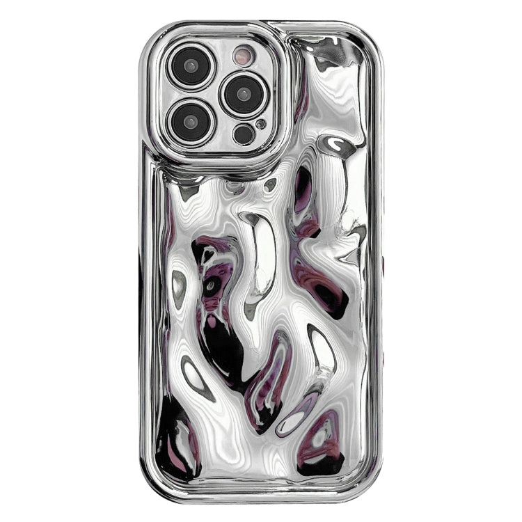 For iPhone 14 Pro Max Electroplating Meteorite Texture TPU Phone Case(Silver) - free shipping - PMC TechLife - Order now!