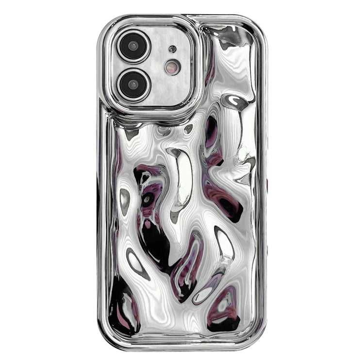For iPhone 12 Electroplating Meteorite Texture TPU Phone Case(Silver) - free shipping - PMC TechLife - Order now!
