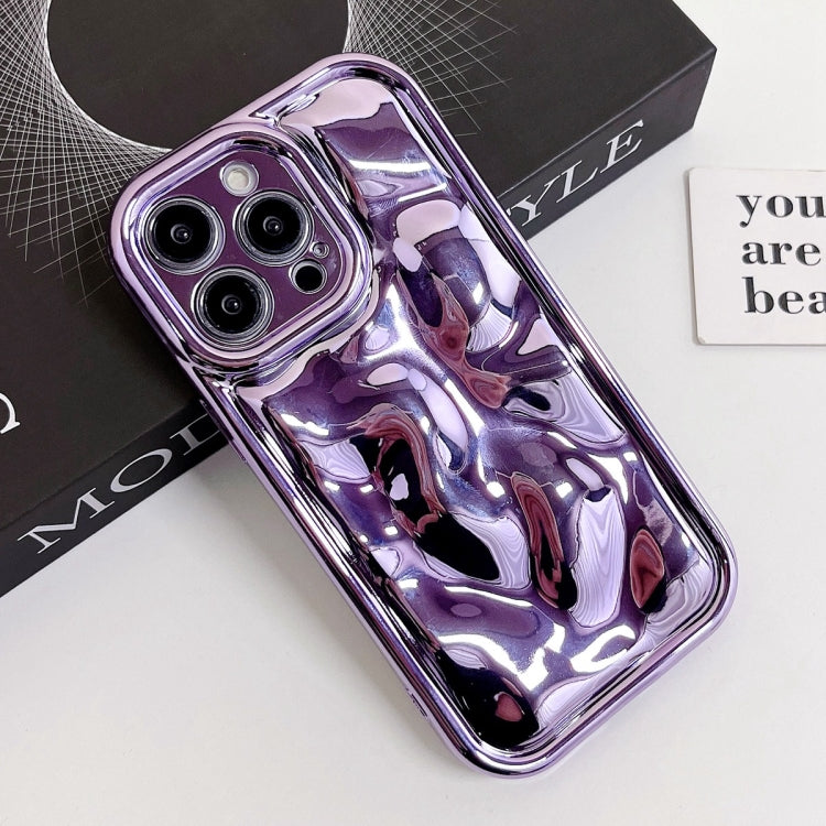 For iPhone 11 Electroplating Meteorite Texture TPU Phone Case(Purple) - iPhone 11 Cases by PMC Jewellery | Online Shopping South Africa | PMC Jewellery