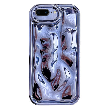 For iPhone 8 Plus / 7 Plus Electroplating Meteorite Texture TPU Phone Case(Blue) - More iPhone Cases by PMC Jewellery | Online Shopping South Africa | PMC Jewellery