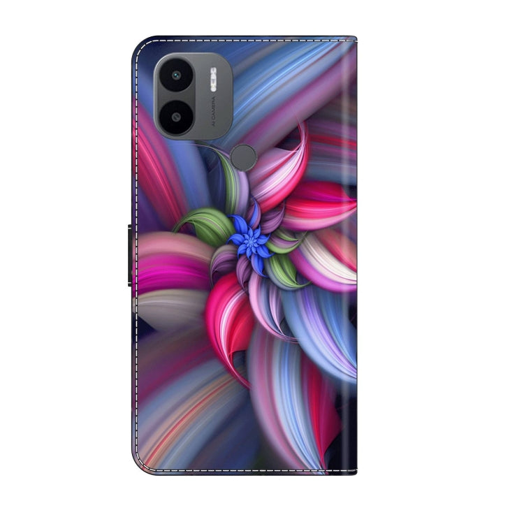 For Xiaomi Redmi A1+ / A2 / A2+ Crystal 3D Shockproof Protective Leather Phone Case(Colorful Flower) - free shipping - PMC TechLife - Order now!