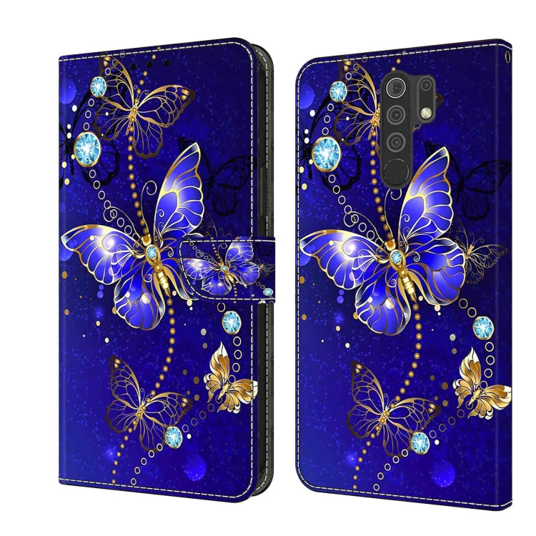 For Xiaomi Redmi 9 Crystal 3D Shockproof Protective Leather Phone Case(Diamond Butterfly) - free shipping - PMC TechLife - Order now!