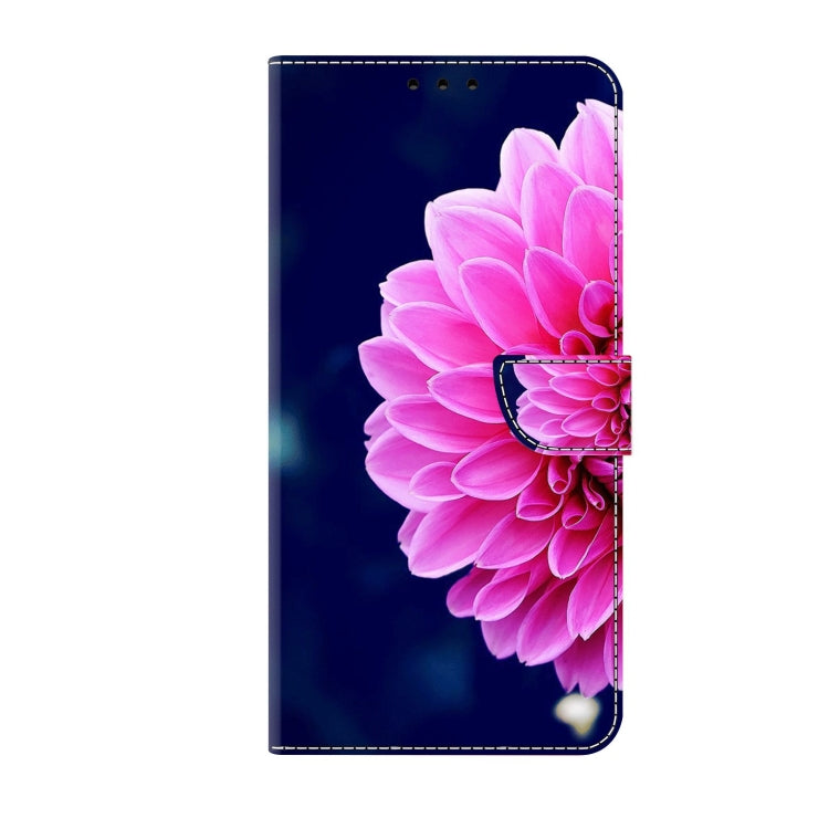 For Xiaomi Redmi 9A Crystal 3D Shockproof Protective Leather Phone Case(Pink Petals) - Xiaomi Cases by PMC Jewellery | Online Shopping South Africa | PMC Jewellery