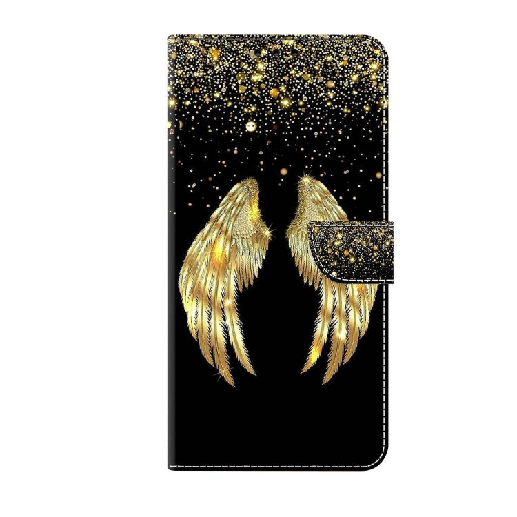 For Xiaomi Redmi 9C Crystal 3D Shockproof Protective Leather Phone Case(Golden Wings) - Xiaomi Cases by PMC Jewellery | Online Shopping South Africa | PMC Jewellery