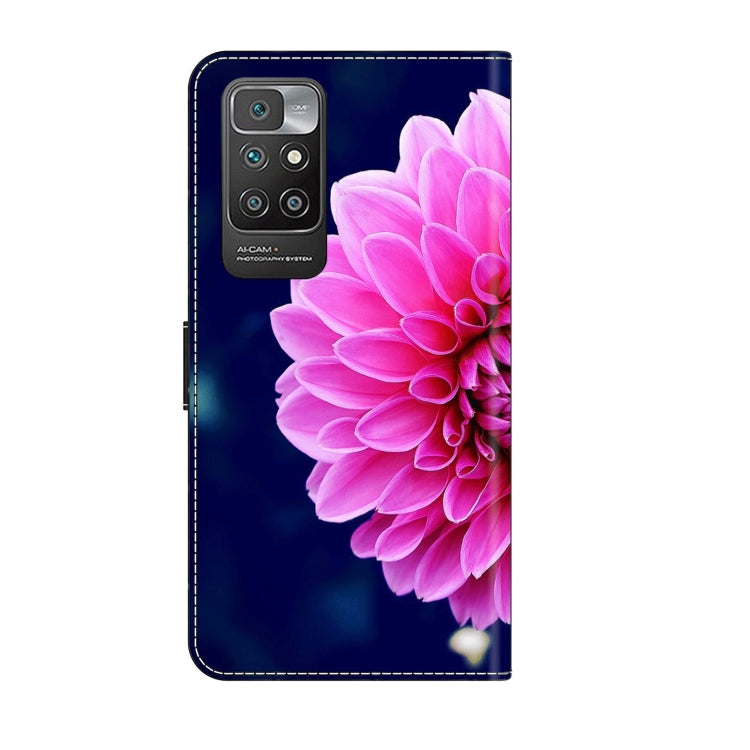 For Xiaomi Redmi 10 Crystal 3D Shockproof Protective Leather Phone Case(Pink Petals) - free shipping - PMC TechLife - Order now!