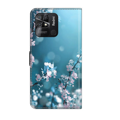 For Xiaomi Redmi 10C Crystal 3D Shockproof Protective Leather Phone Case(Plum Flower) - Xiaomi Cases by PMC Jewellery | Online Shopping South Africa | PMC Jewellery