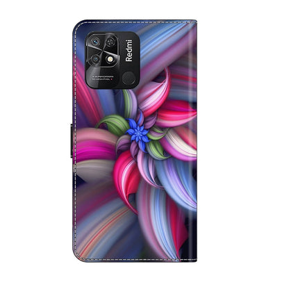 For Xiaomi Redmi 10C Crystal 3D Shockproof Protective Leather Phone Case(Colorful Flower) - Xiaomi Cases by PMC Jewellery | Online Shopping South Africa | PMC Jewellery