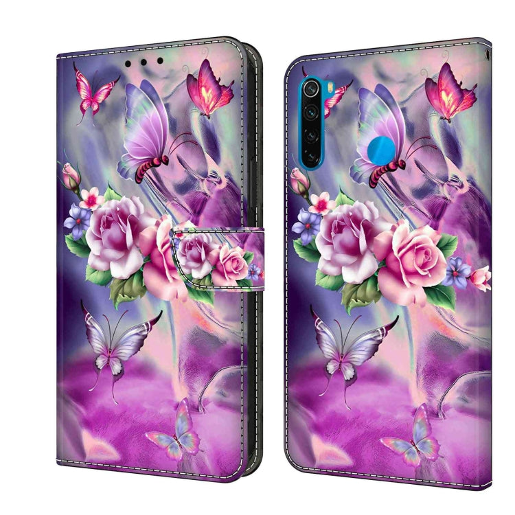 For Xiaomi Redmi Note 8T Crystal 3D Shockproof Protective Leather Phone Case(Butterfly) - Xiaomi Cases by PMC Jewellery | Online Shopping South Africa | PMC Jewellery