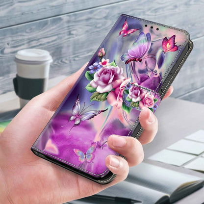 For Xiaomi Redmi Note 8T Crystal 3D Shockproof Protective Leather Phone Case(Butterfly) - Xiaomi Cases by PMC Jewellery | Online Shopping South Africa | PMC Jewellery