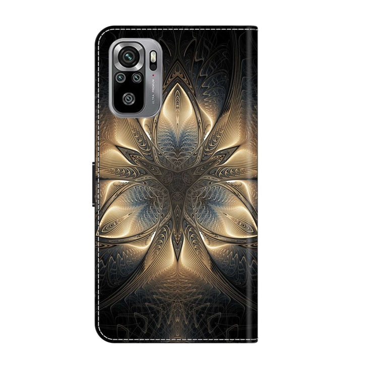 For Xiaomi Redmi Note 10 4G Crystal 3D Shockproof Protective Leather Phone Case(Luminous Building) - Xiaomi Cases by PMC Jewellery | Online Shopping South Africa | PMC Jewellery