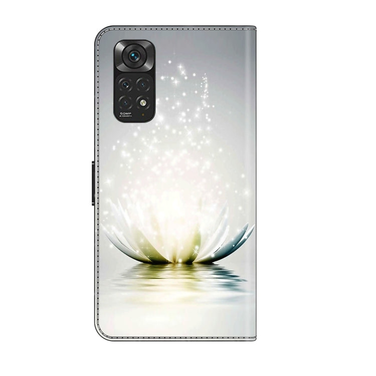 For Xiaomi Redmi Note 11 Global Crystal 3D Shockproof Protective Leather Phone Case(Light Lotus) - Xiaomi Cases by PMC Jewellery | Online Shopping South Africa | PMC Jewellery