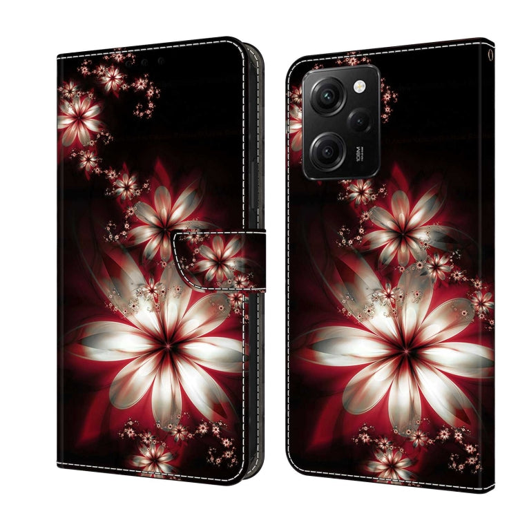 For Xiaomi Redmi Note 12 Pro Global Crystal 3D Shockproof Protective Leather Phone Case(Fantastic Flower) - Xiaomi Cases by PMC Jewellery | Online Shopping South Africa | PMC Jewellery