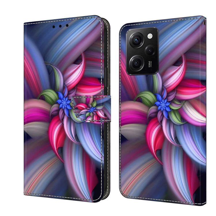 For Xiaomi Redmi Note 12 Pro Global Crystal 3D Shockproof Protective Leather Phone Case(Colorful Flower) - Xiaomi Cases by PMC Jewellery | Online Shopping South Africa | PMC Jewellery