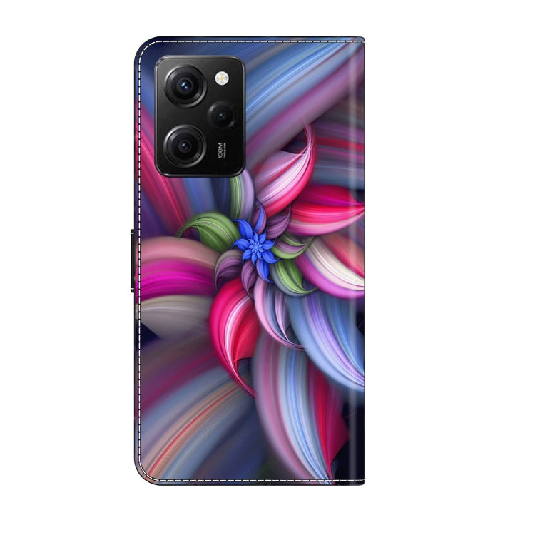 For Xiaomi Redmi Note 12 Pro Global Crystal 3D Shockproof Protective Leather Phone Case(Colorful Flower) - Xiaomi Cases by PMC Jewellery | Online Shopping South Africa | PMC Jewellery