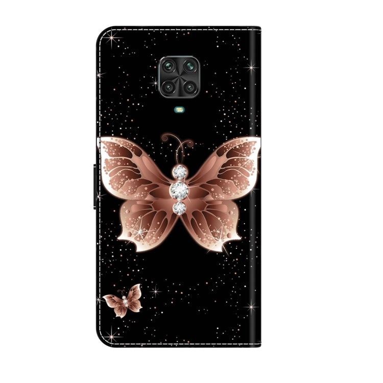 For Xiaomi Redmi Note 9 Pro Crystal 3D Shockproof Protective Leather Phone Case(Pink Diamond Butterfly) - Xiaomi Cases by PMC Jewellery | Online Shopping South Africa | PMC Jewellery