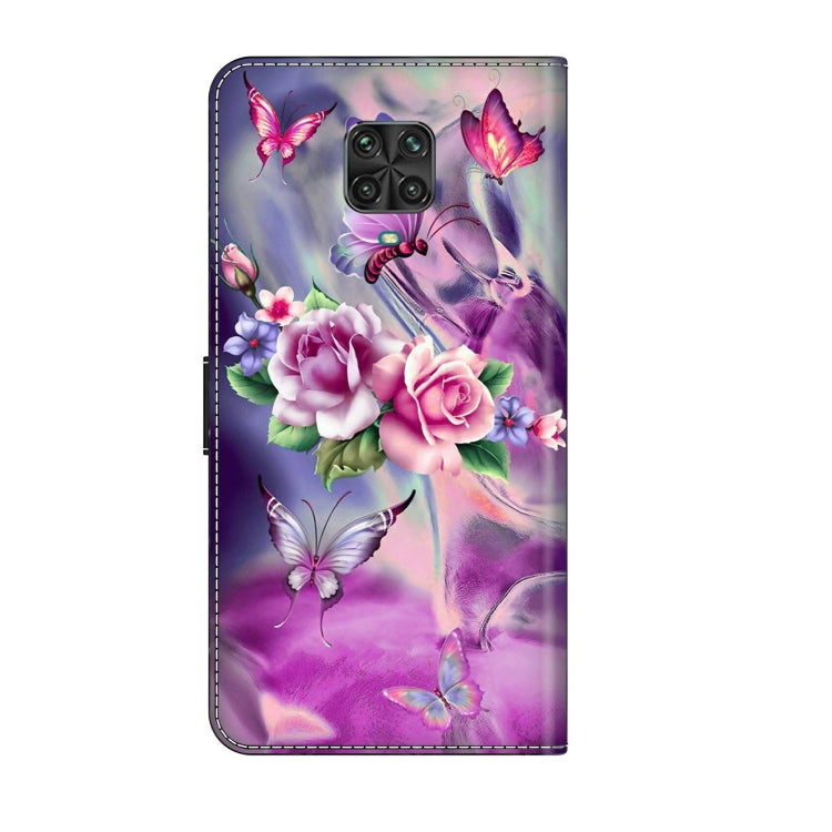 For Xiaomi Redmi Note 9 Pro Crystal 3D Shockproof Protective Leather Phone Case(Butterfly) - Xiaomi Cases by PMC Jewellery | Online Shopping South Africa | PMC Jewellery