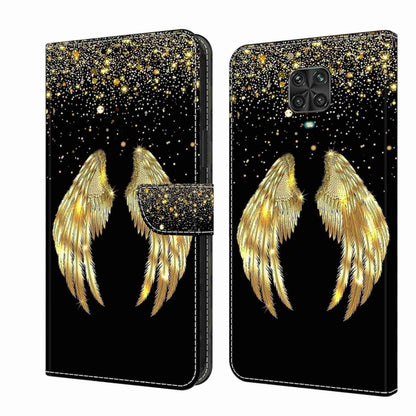 For Xiaomi Redmi Note 9 Pro Crystal 3D Shockproof Protective Leather Phone Case(Golden Wings) - Xiaomi Cases by PMC Jewellery | Online Shopping South Africa | PMC Jewellery