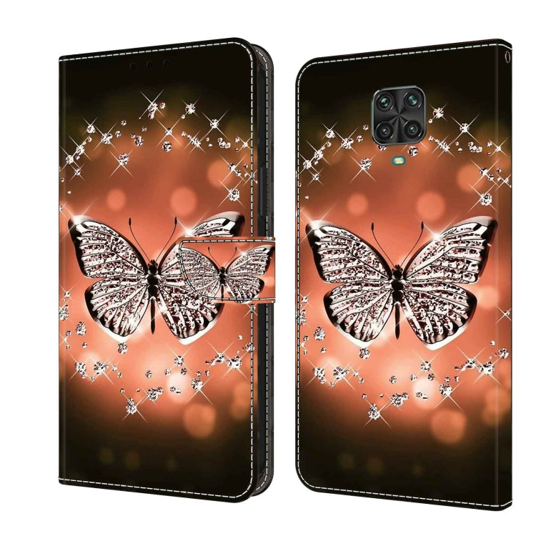 For Xiaomi Redmi Note 9 Pro Crystal 3D Shockproof Protective Leather Phone Case(Crystal Butterfly) - Xiaomi Cases by PMC Jewellery | Online Shopping South Africa | PMC Jewellery