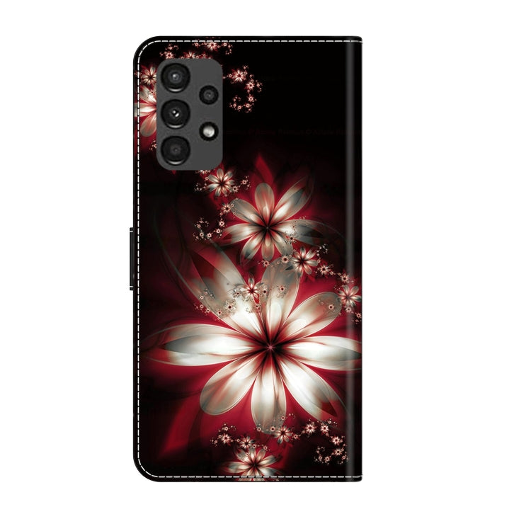 For Samsung Galaxy A13 4G / 5G / A04S Crystal 3D Shockproof Protective Leather Phone Case(Fantastic Flower) - free shipping - PMC TechLife - Order now!