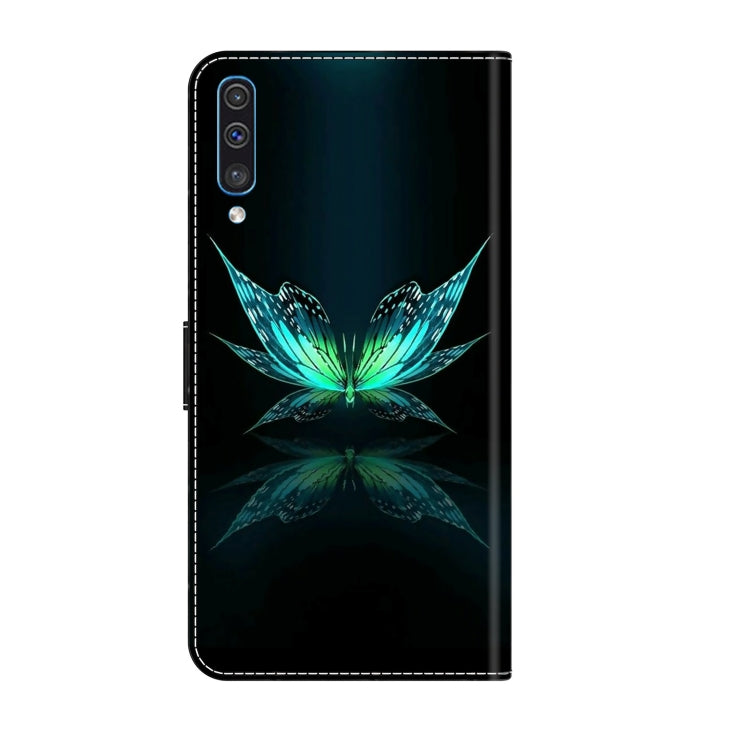 For Samsung Galaxy A50 Crystal 3D Shockproof Protective Leather Phone Case(Reflection Dutterfly) - free shipping - PMC TechLife - Order now!