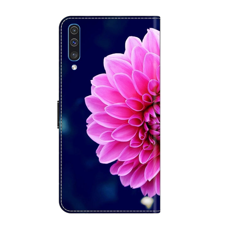 For Samsung Galaxy A50 Crystal 3D Shockproof Protective Leather Phone Case(Pink Petals) - free shipping - PMC TechLife - Order now!