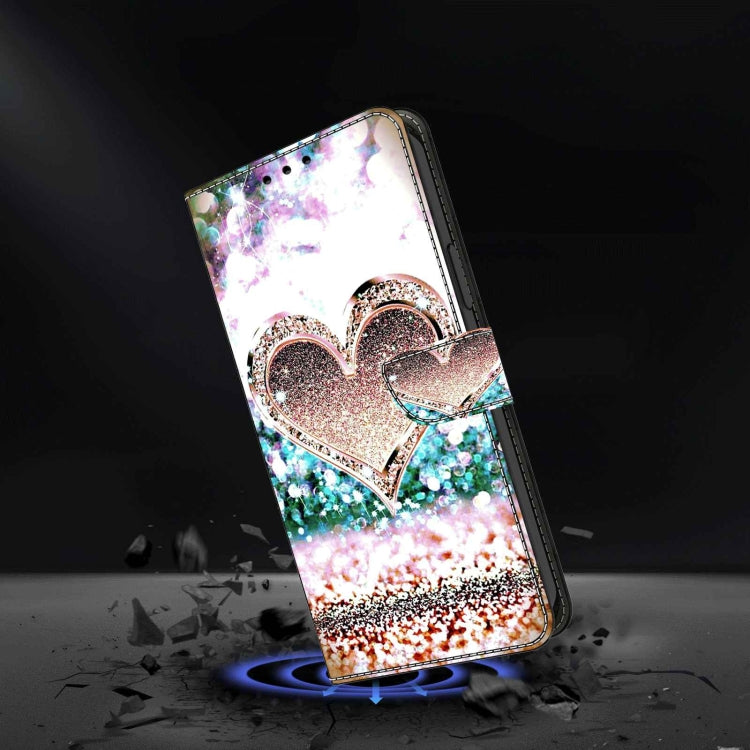 For Samsung Galaxy A50 Crystal 3D Shockproof Protective Leather Phone Case(Pink Diamond Heart) - free shipping - PMC TechLife - Order now!