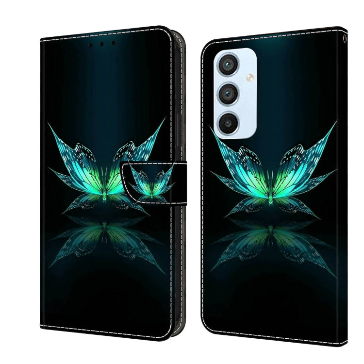 For Samsung Galaxy A54 5G Crystal 3D Shockproof Protective Leather Phone Case(Reflection Dutterfly) - free shipping - PMC TechLife - Order now!