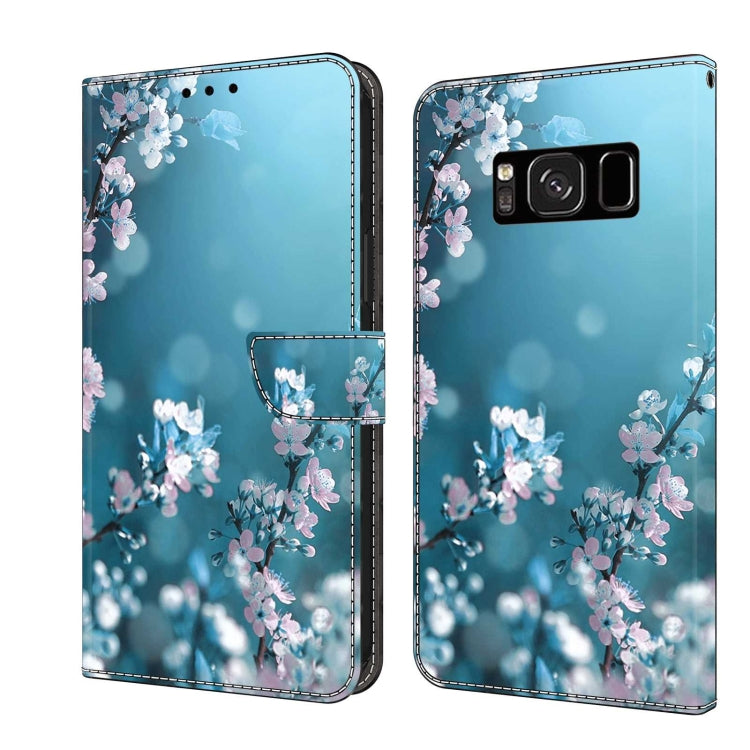 For Samsung Galaxy S8 Crystal 3D Shockproof Protective Leather Phone Case(Plum Flower) - free shipping - PMC TechLife - Order now!