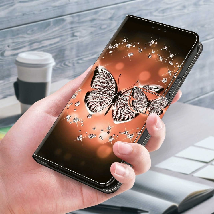 For Samsung Galaxy S22 Crystal 3D Shockproof Protective Leather Phone Case(Crystal Butterfly) - free shipping - PMC TechLife - Order now!