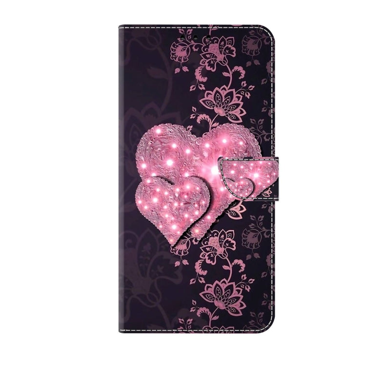 For Samsung Galaxy S23 Crystal 3D Shockproof Protective Leather Phone Case(Lace Love) - free shipping - PMC TechLife - Order now!