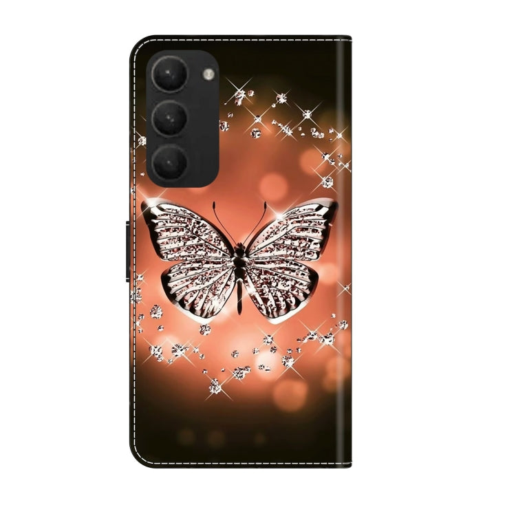 For Samsung Galaxy S23+ Crystal 3D Shockproof Protective Leather Phone Case(Crystal Butterfly) - free shipping - PMC TechLife - Order now!