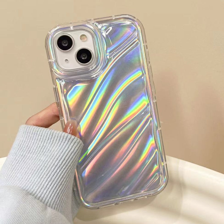 For iPhone 14 Laser Sequin Waves TPU Phone Case(Transparent) - iPhone 14 Cases by PMC Jewellery | Online Shopping South Africa | PMC Jewellery