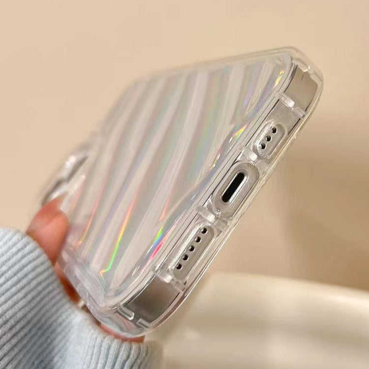 For iPhone 13 Laser Sequin Waves TPU Phone Case(Transparent) - free shipping - PMC TechLife - Order now!