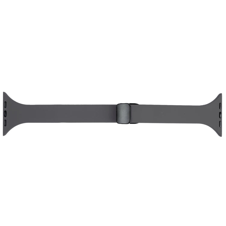 For Apple Watch 3 42mm Magnetic Buckle Slim Silicone Watch Band(Starry Grey) - Watch Bands by PMC Jewellery | Online Shopping South Africa | PMC Jewellery