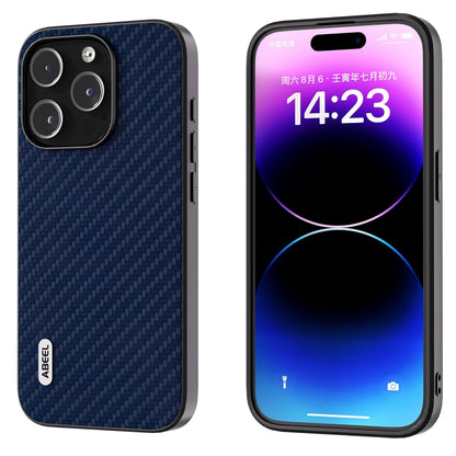 For iPhone 14 Pro Max ABEEL Carbon Fiber Texture Protective Phone Case(Dark Blue) - iPhone 14 Pro Max Cases by PMC Jewellery | Online Shopping South Africa | PMC Jewellery