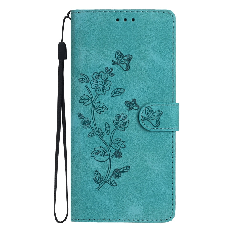 For Xiaomi 13 Flower Butterfly Embossing Pattern Leather Phone Case(Sky Blue) - free shipping - PMC TechLife - Order now!