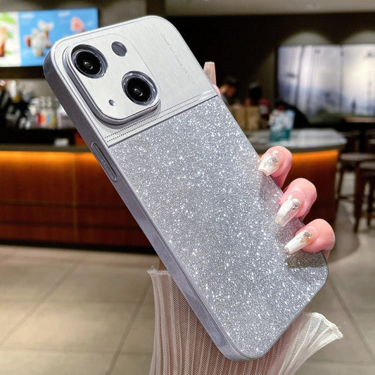 For iPhone 14 Metallic Glitter Powder Shockproof Phone Case(Grey) - iPhone 14 Cases by PMC Jewellery | Online Shopping South Africa | PMC Jewellery