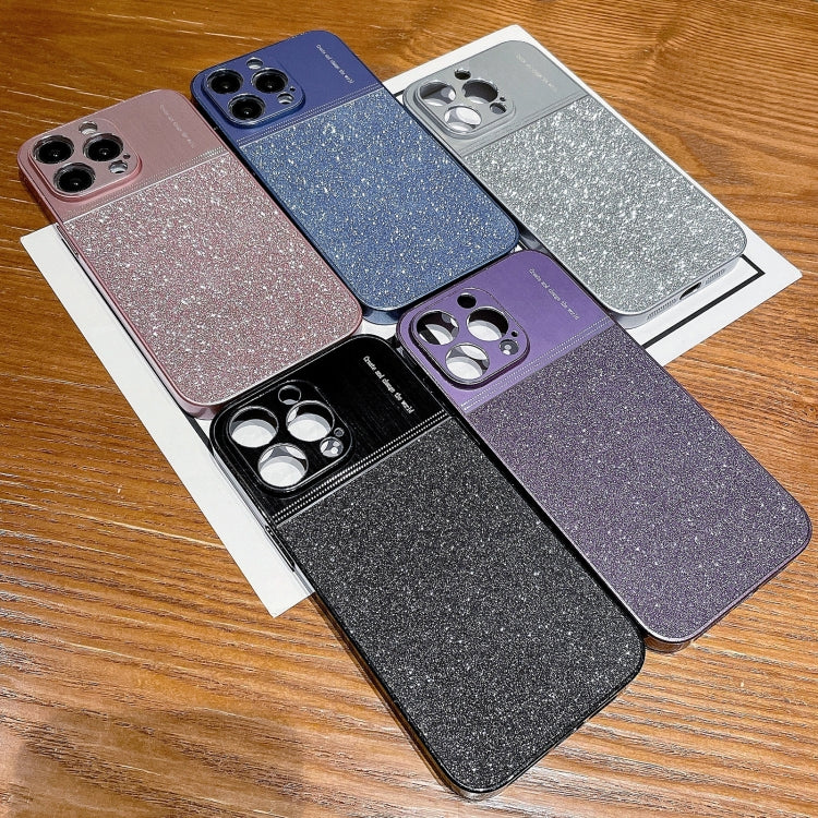 For iPhone 12 Pro Max Metallic Glitter Powder Shockproof Phone Case(Blue) - free shipping - PMC TechLife - Order now!